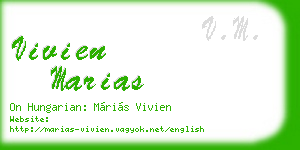 vivien marias business card