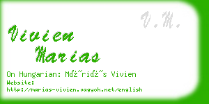 vivien marias business card